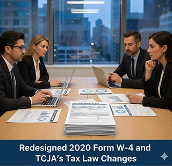 Redesigned 2020 Form W-4 and TCJA’s Tax Law Changes