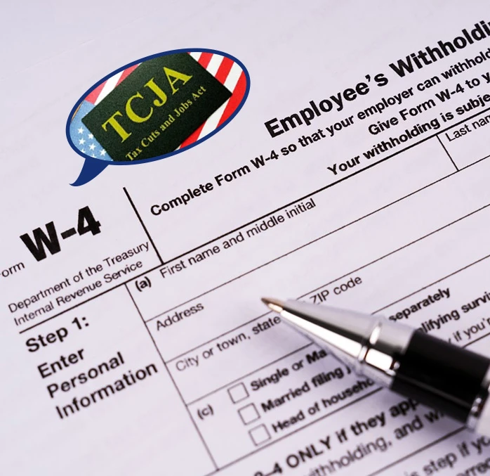Redesigned 2020 Form W-4 and TCJA’s Tax Law Changes