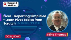 Excel – Reporting Simplified – Learn Pivot Tables from Scratch