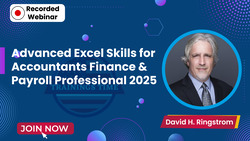 Advanced Excel Skills for Accountants Finance & Payroll Professional 2025